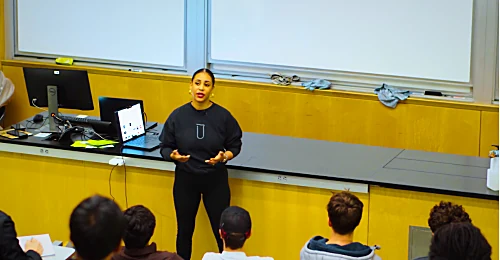 Teaching a full lecture hall