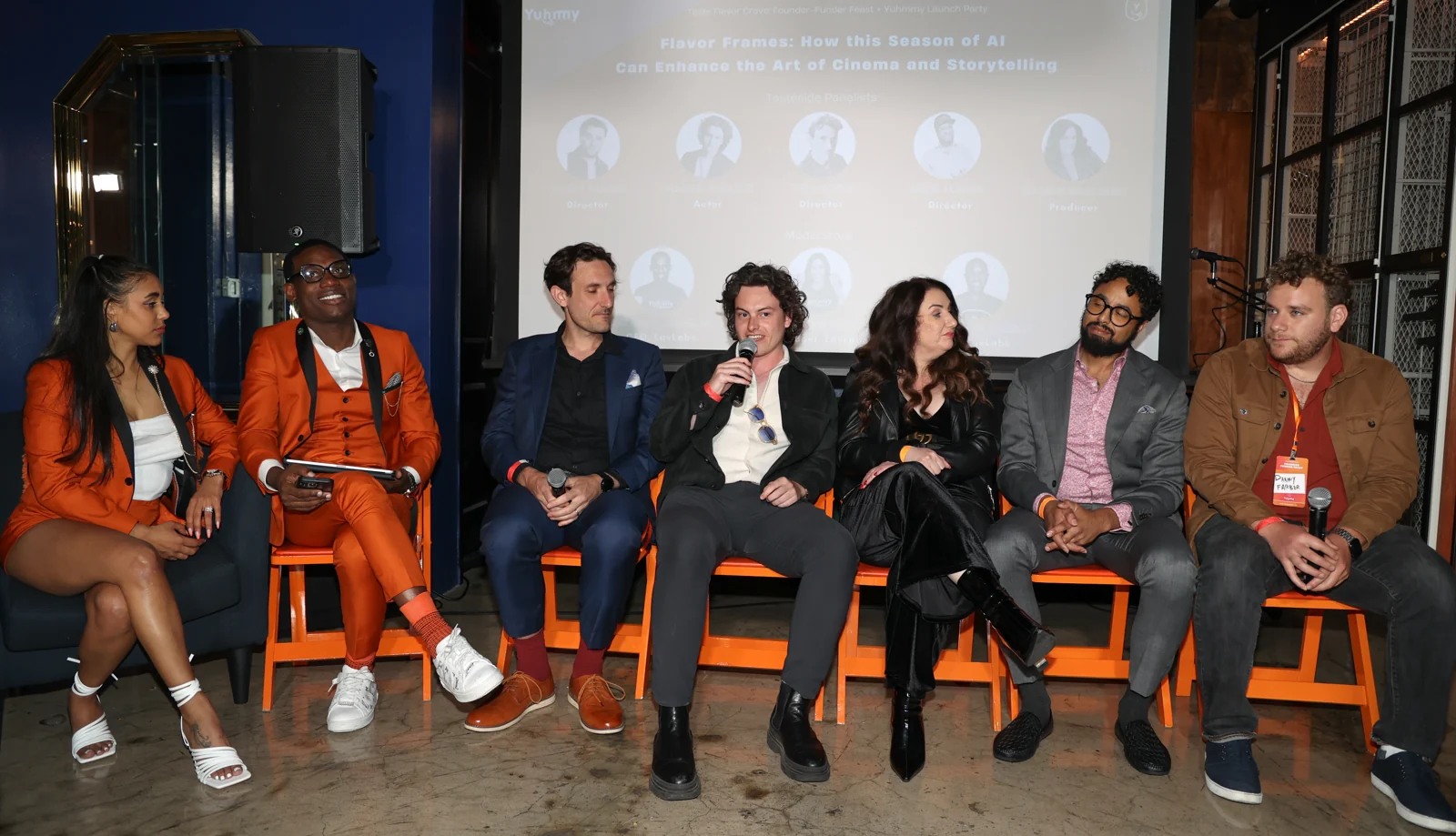 Maya And Durand Davis Moderating Tasteside Panel