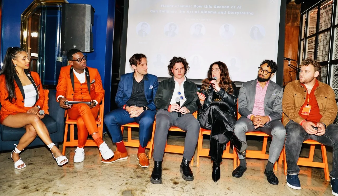 Maya And Durand Davis Moderating Tasteside Panel